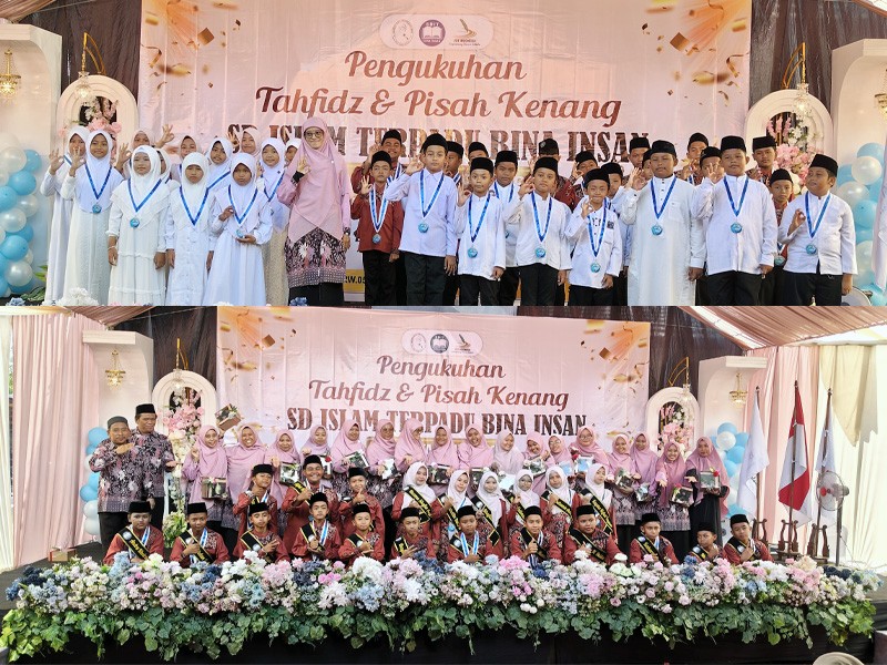SDIT Bina Insan Gelar Wisuda Tahfidz dan Pelepasan Angkatan VII, Akhdan Dhafin Faeyza Raih Capaian Tertinggi 7 Juz